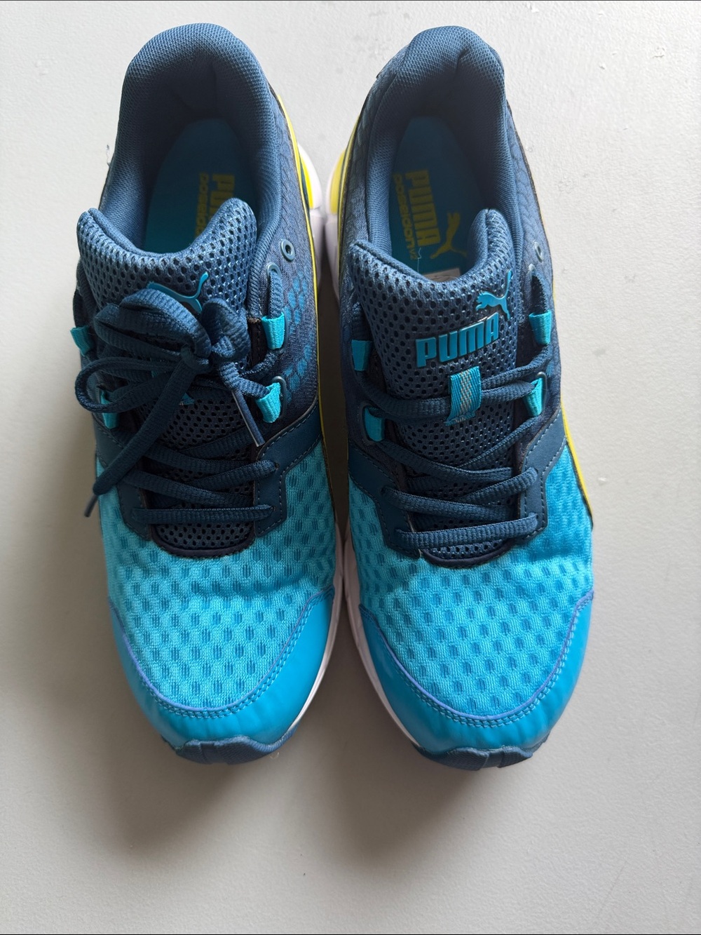Puma Blue and Navy Mesh Athletic Sneakers